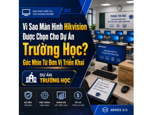Vì Sao Màn Hình Hikvision Được Chọn Cho Dự Án Trường Học? Góc Nhìn Từ Đơn Vị Triển Khai