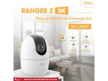 IMOU RANGER 2 5MP - IPC-A52P - CAMERA TRONG NHÀ CHUẨN 3K, QUAY QUÉT TOÀN CẢNH, ĐÀM THOẠI 2 CHIỀU