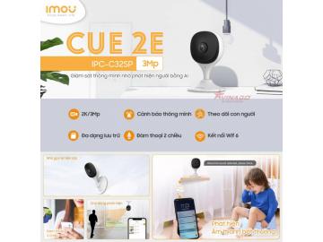 Imou Cue 2E - IPC-C32SP - Camera trong nhà siêu nhỏ gọn, góc nhìn cực rộng.
