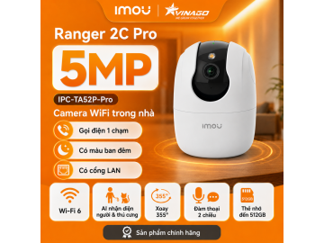 IMOU Ranger 2C PRO 5MP - IPC-TA52P-Pro - Có gọi điện, Có màu ban đêm, Có cổng Lan.