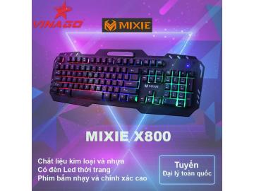 Bàn phím Game giả cơ MIXIE X800, có led thời trang