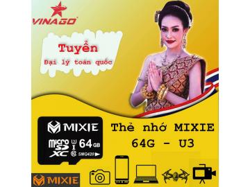 Thẻ nhớ MIXIE 64G - U3 tốc độ 95M/s bảo hành 3 năm