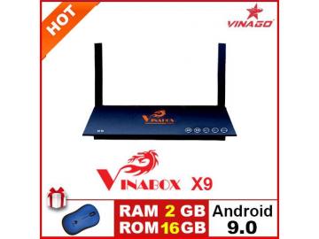 VINABOX X9 2021 - RAM 2G, ROM 16G ANDROID 9.0, ĐẦY ĐỦ KÊNH TRUYỀN HÌNH