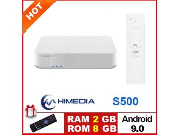 HIMEDIA S500 - ANDROID TV CHÍNH CHỦ GOOGLE 9.0, RAM 2G, CÓ CỔNG QUANG. ANDROID TV BOX SIÊU PHẨM 2021