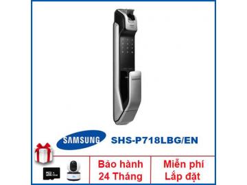 KHÓA CỬA VÂN TAY SAMSUNG SHS-DP718 - CHÍNH HÃNG, TẶNG CAMERA WIFI 1.2TR