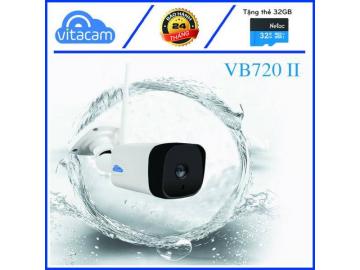 CAMERA IP NGOÀI TRỜI VITACAM VB720II - 1.0MPX HD 720P - CÓ LOA MICRO ĐÀM THOẠI, GHI ÂM, CHỐNG NƯỚC CHẤT LƯỢNG CAO.