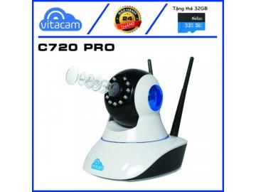 VITACAM C720 Pro | 2.0 MPX - FULL HD 1080P - Chuẩn nén H.265X - BH 2 năm