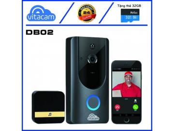 CHUÔNG CỬA GHI HÌNH KHÔNG DÂY VITACAM DB02