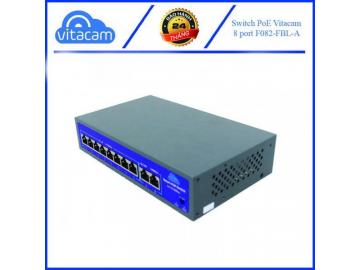 Bộ Switch PoE Vitacam 8+2 cổng 100Mbps chính hãng dành cho camera.