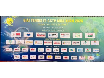 Vinago x Hiksemi – Nhà Tài Trợ Vàng Tại Giải Tennis IT-CCTV Mùa Xuân 2026