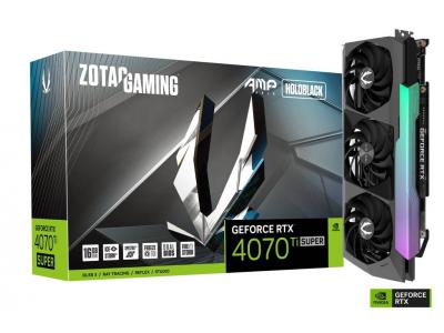 CARD ĐỒ HỌA ZOTAC GAMING GeForce RTX 4070 Ti SUPER AMP HOLO 16GB GDDR6X ZT-D40730F-10P