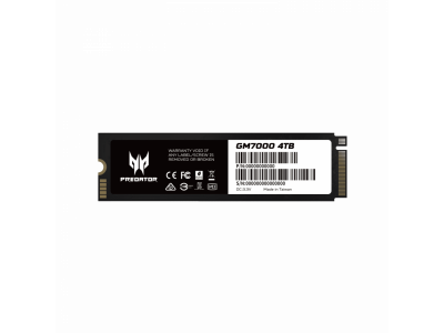 SSD Predator GM7000 PCIe 4.0 – 7400 MB/s, 4TB, DRAM Cache