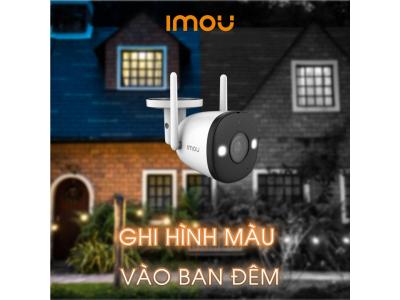 Camera IMOU Ngoài Trời BULLET 2E 5M chuẩn 3K - F52FP Có Màu Ban Đêm