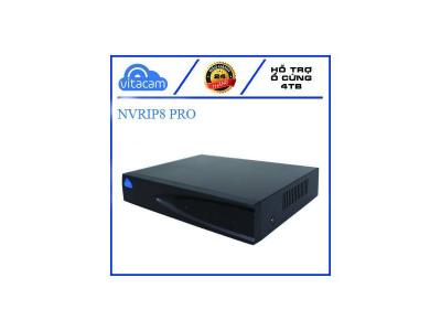 Đầu ghi hình Vitacam Ip PRO ST 5MPX playback H265 9 kênh - NVRIP8-PRO