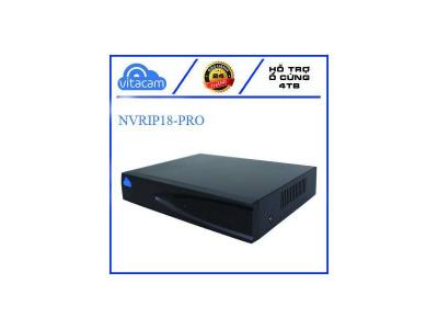 Đầu ghi hình Vitacam Ip PRO ST 5MPX playback H265 18 kênh – NVRIP18-PRO
