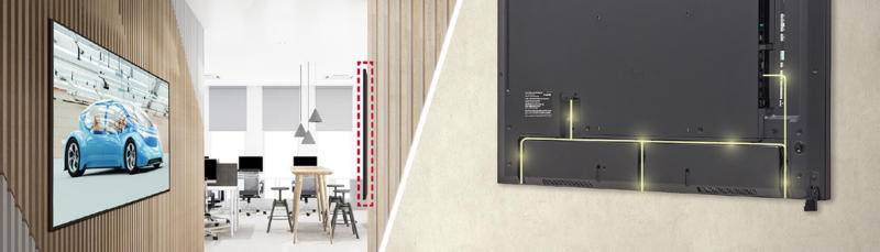 Màn hình quảng cáo LG 49UM5N-H được thiết kế tiết kiệm không gian